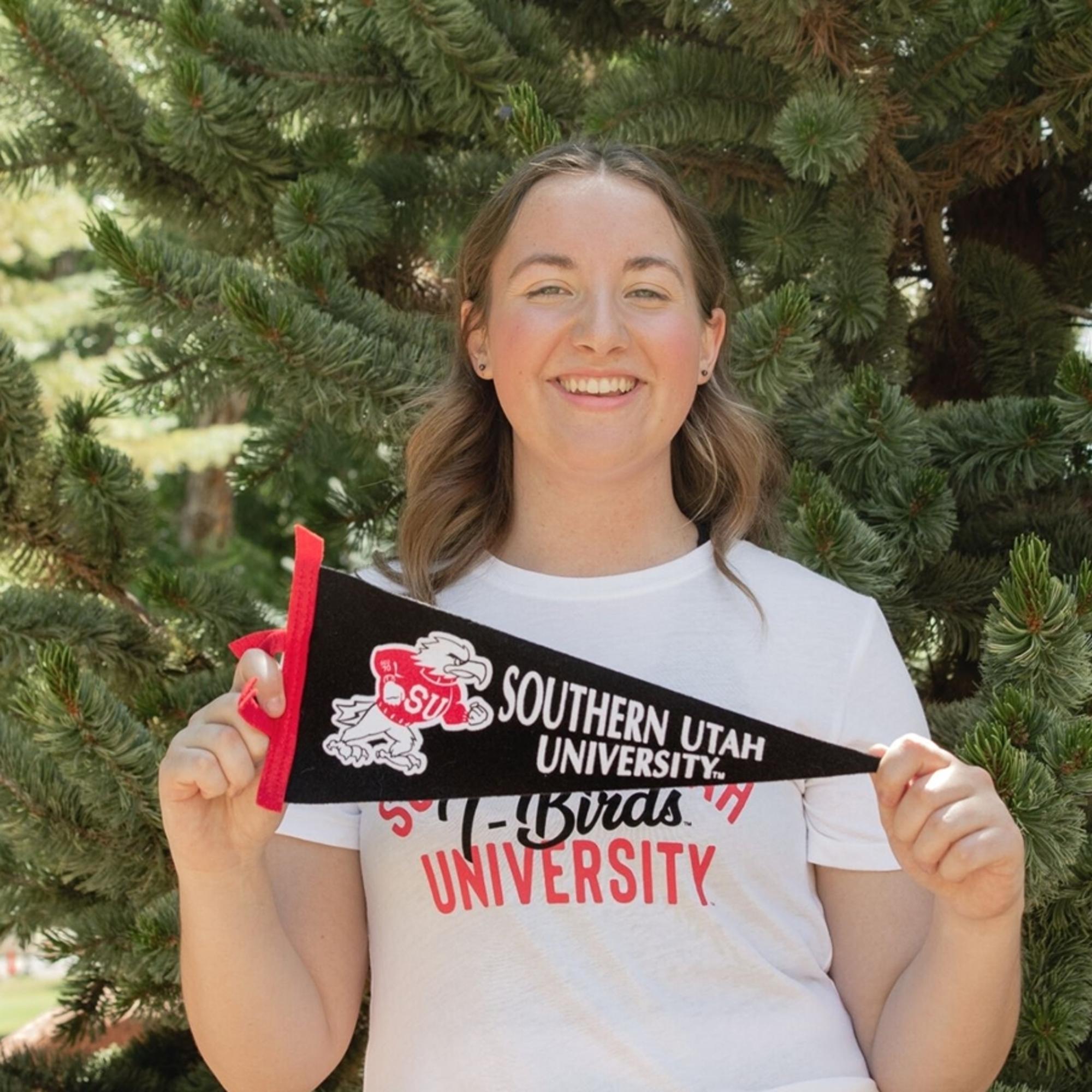 Small SUU Fighting Bird Pennant