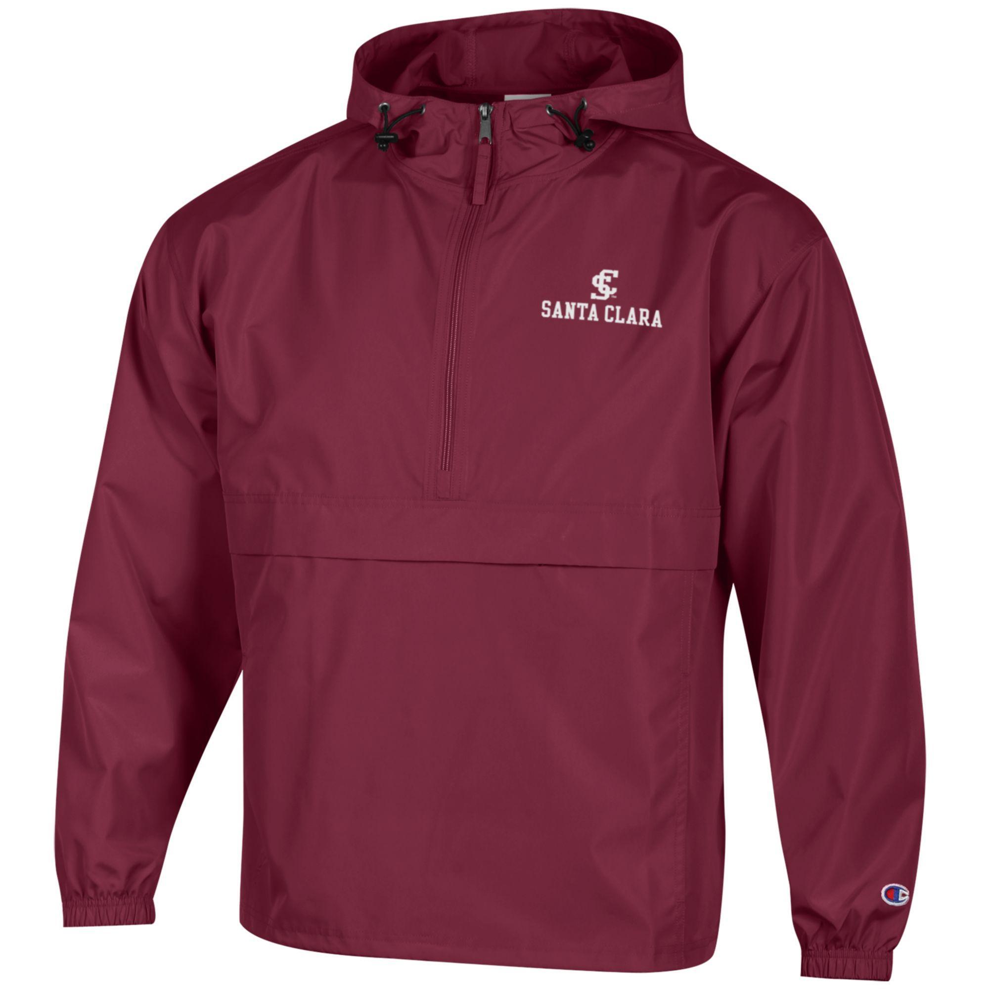 image of: Santa Clara Broncos Champion Pack 'N Go Jacket, Garnet