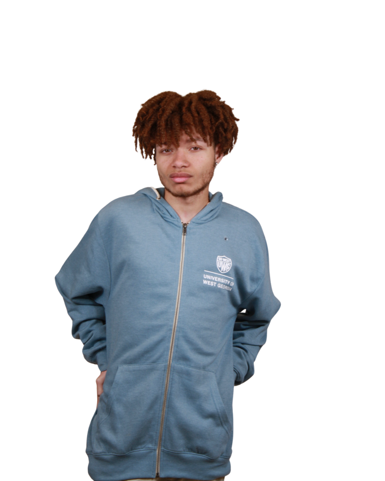 Product image 2 of 5 for WEST GA RETRO HEATHER FULL ZIP HOOD