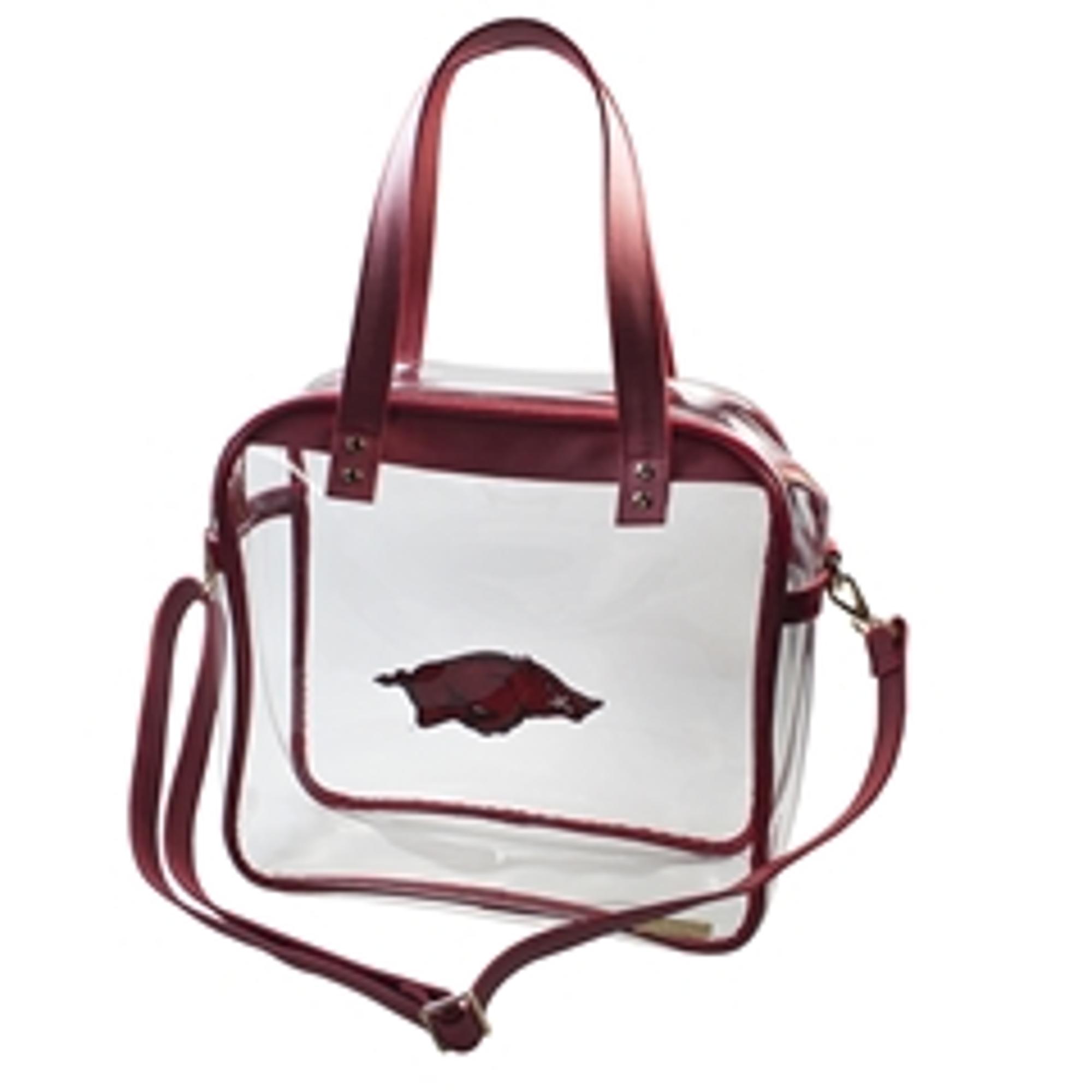 image of: Arkansas Razorbacks Carryall Tote- Crimson Clear Purse
