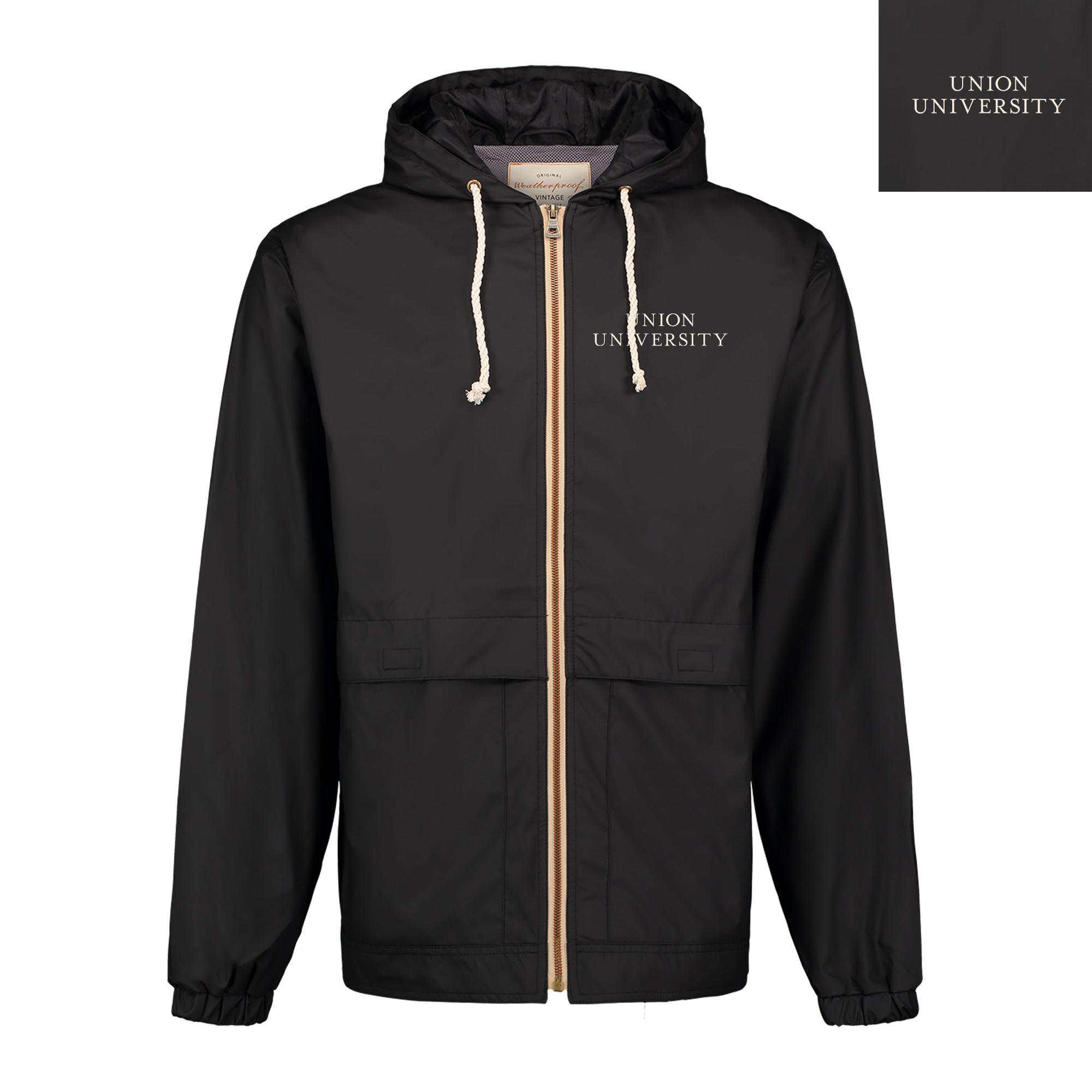 image of: Union University Vintage Hooded Rain Jacket