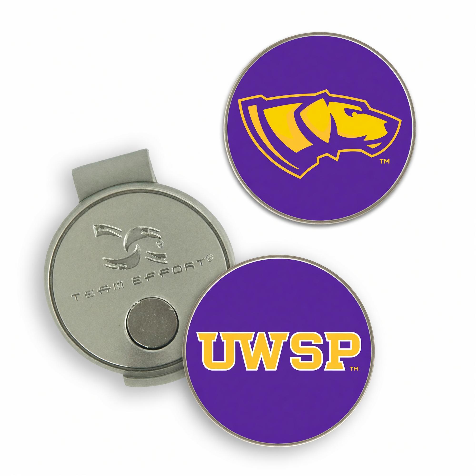 Product image 1 of 1 for UWSP Golf Hat Clip & Ball Markers