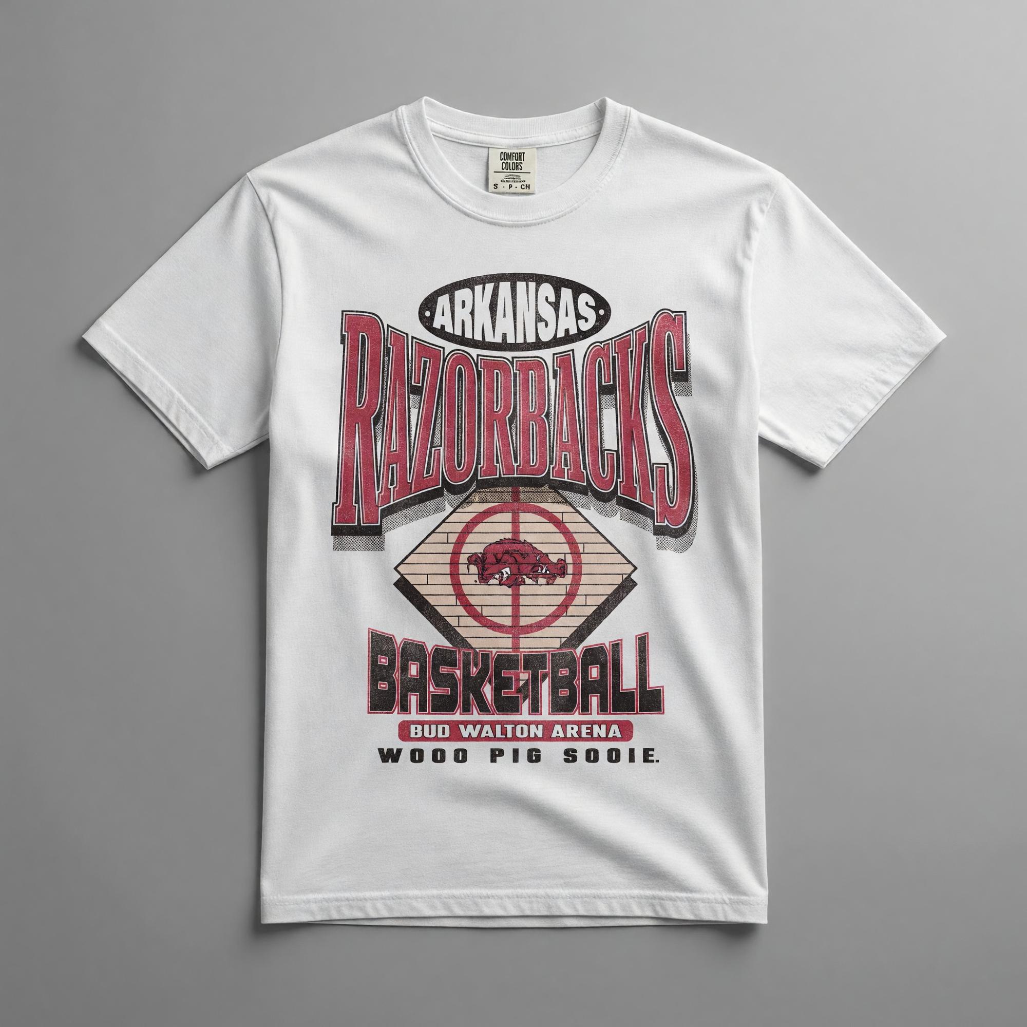 Product image 1 of 1 for Arkansas Razorbacks Half Court Shot Short Sleeve Tee
