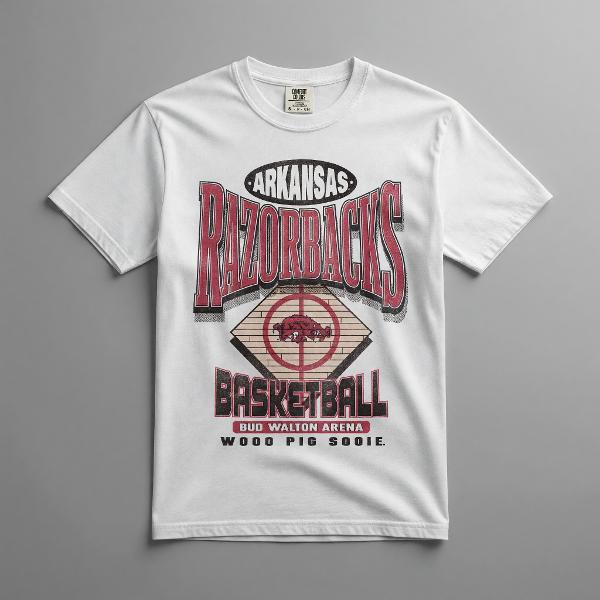 Arkansas Razorbacks Half Court Shot Short Sleeve Tee; $37.98
