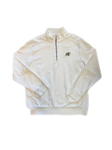Tommy Bahama White Montego Bay Half Zip; $148.99