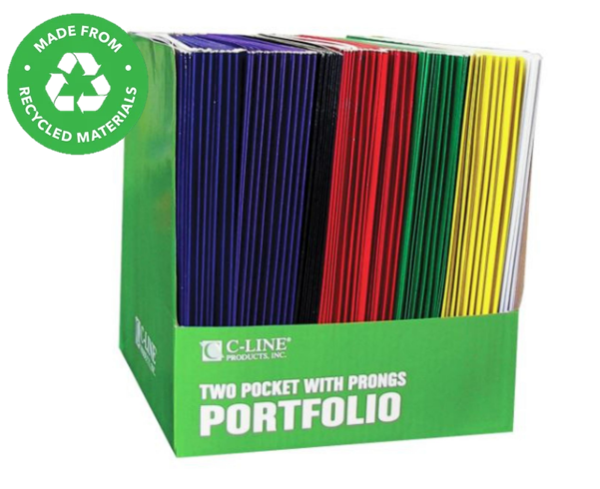 CLINE Recycled 2 Prong Pocket Portfolio; $0.89