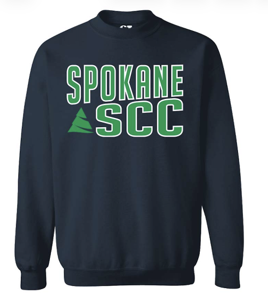 SCC CREW SWEAT GEORGE TREE NVY; $46.99