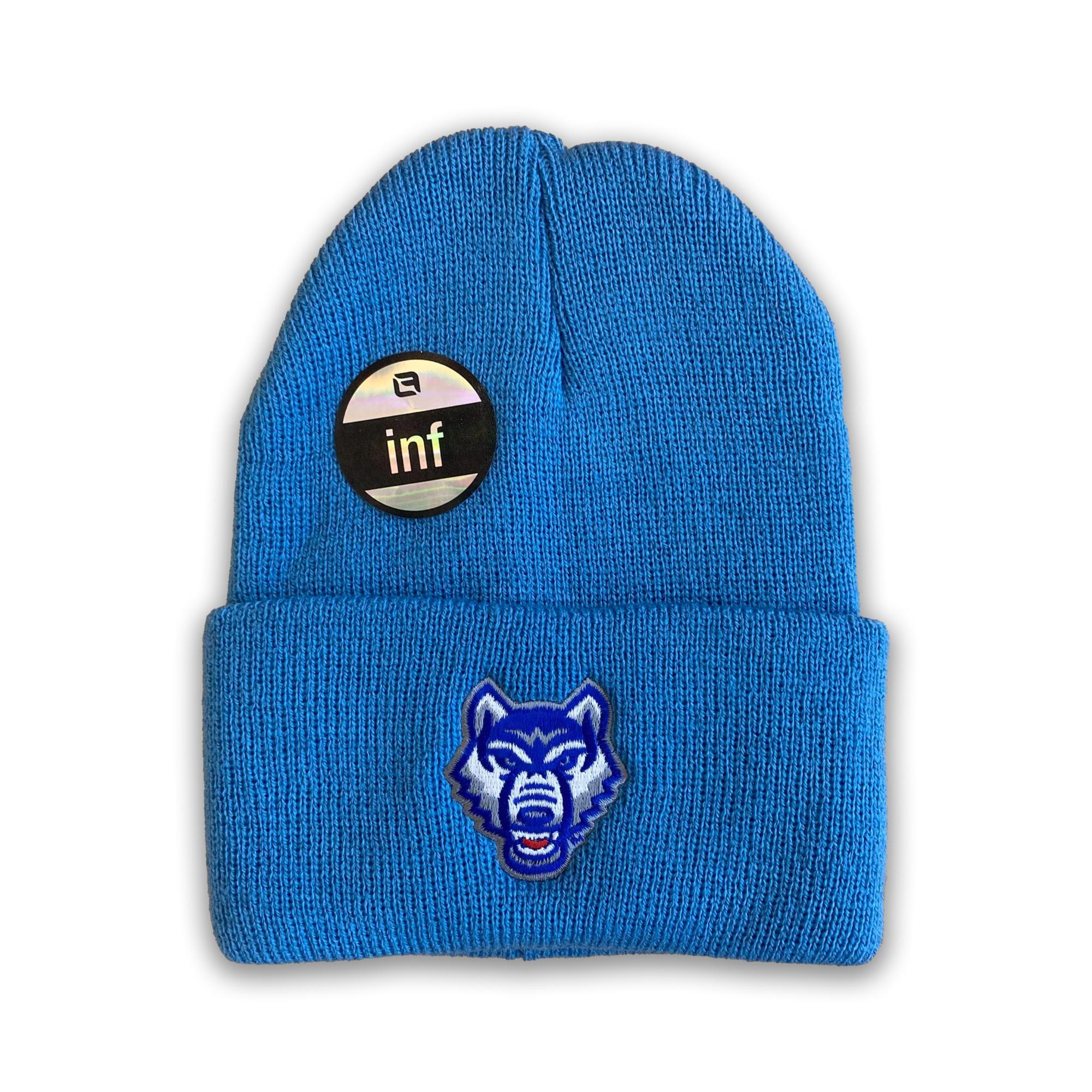 image of: WOLF LOGO NORTH POLE INFANT BEANIE
