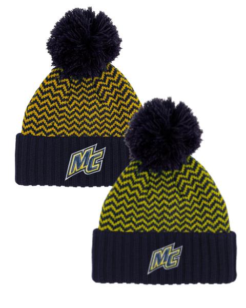 Cuff Hat with Double Stitch Zig Zag; $26.99