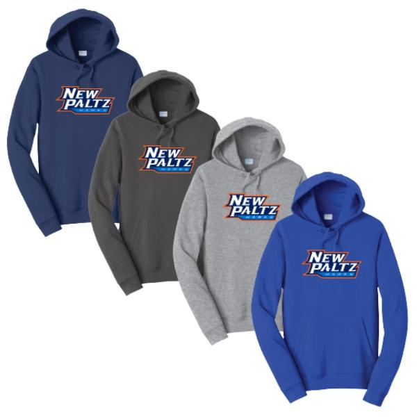 Port & Co Hoodie Stacked Text Logo; $44.99