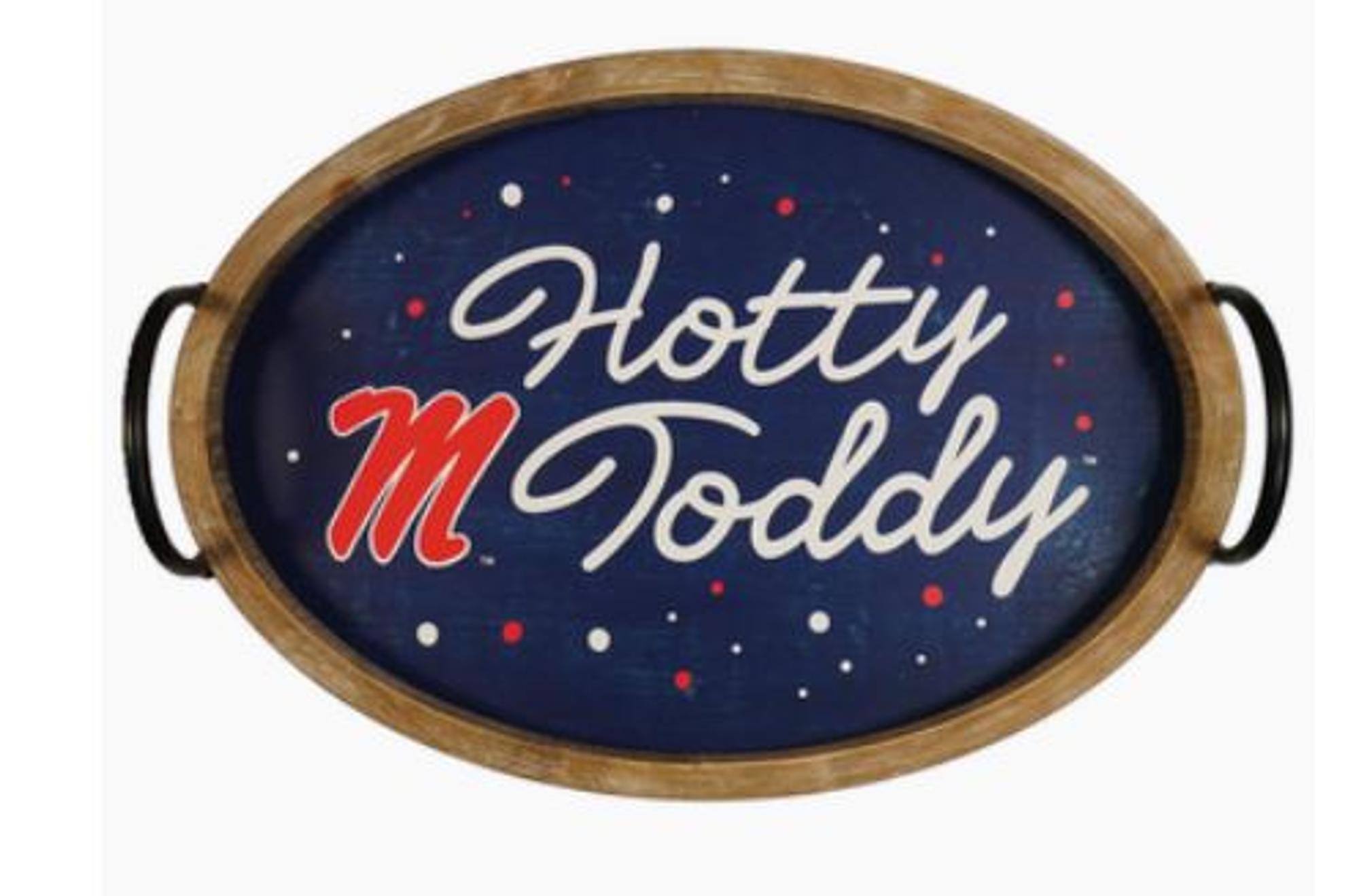 image of: Ole Miss Hotty Toddy Wood Oval Tray