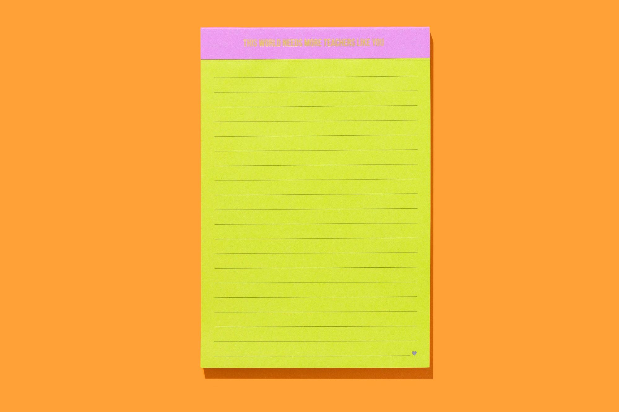Product image 1 of 1 for Large List Pad - Teacher Appreciation - 75 Sheets