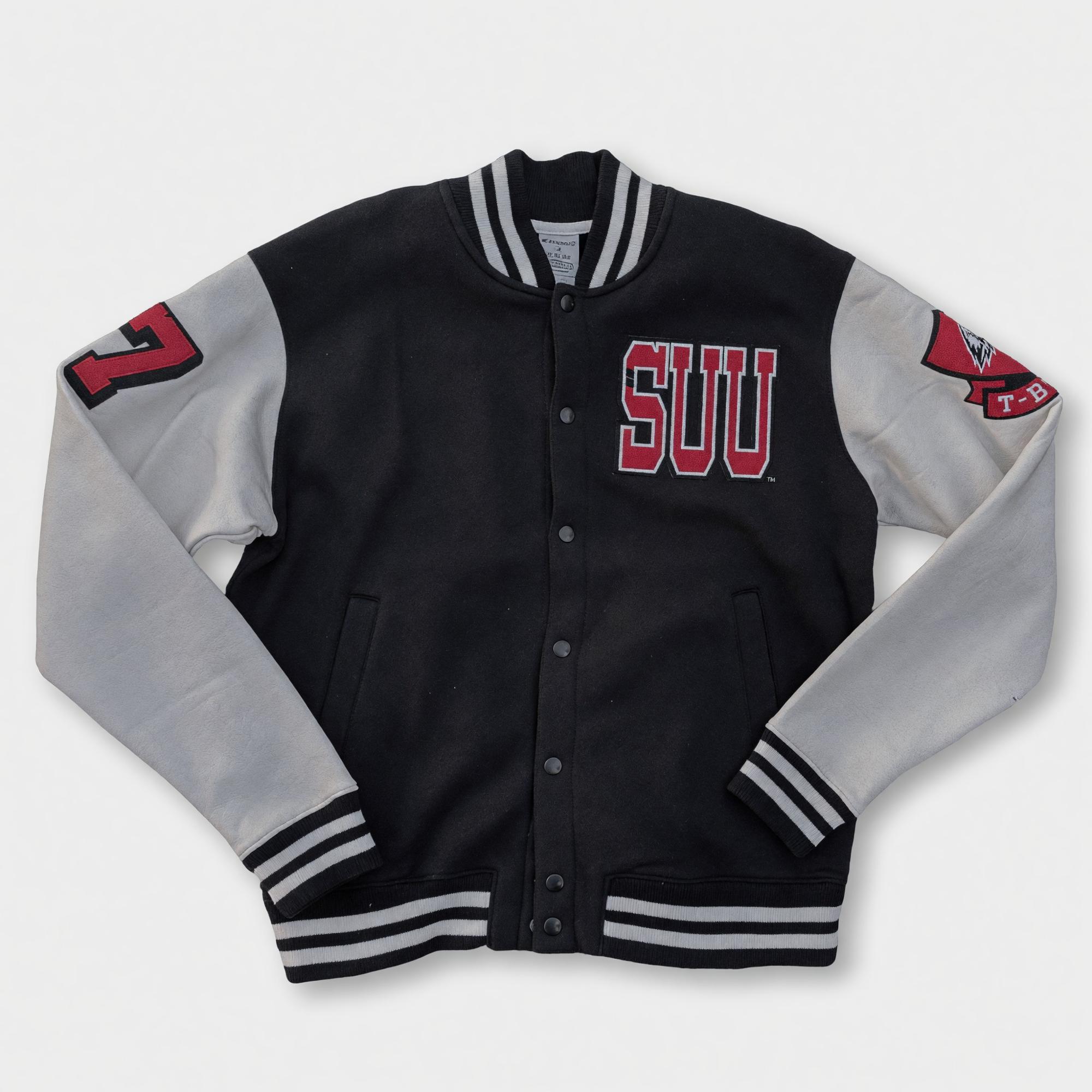 Product image 1 of 4 for CHAMPION FLEECE VARSITY JACKET BLACK SUU