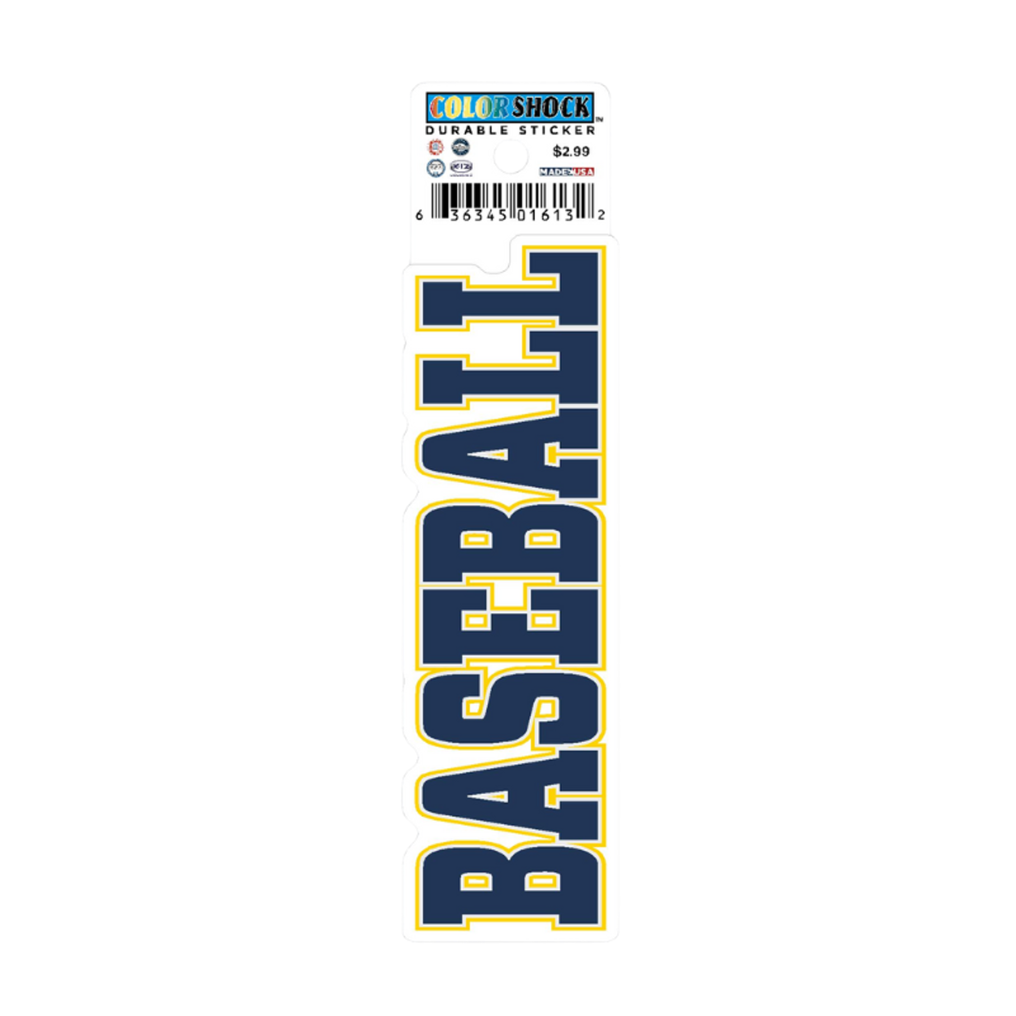 image of: Baseball Textured Sticker