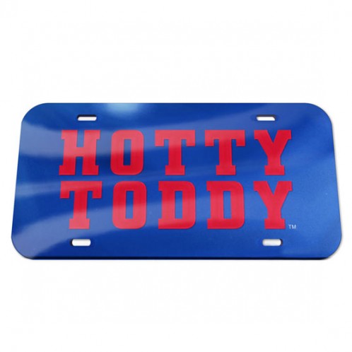 image of: Hotty Toddy Blue Acrylic License Plate