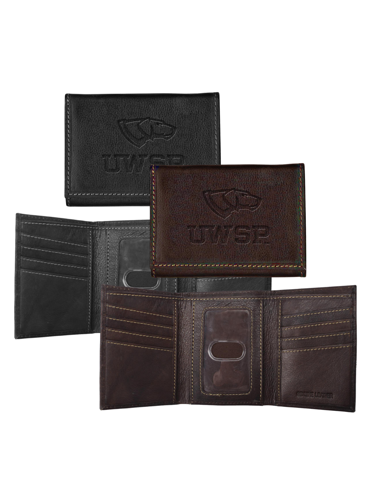 Product image 1 of 3 for UWSP Contrast Stitch Tri-Fold Wallet
