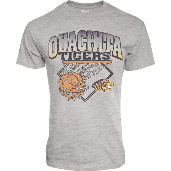 Ouachita Tigers Whoa Dude Basketball Tamarack Ringspun Tee; $26.99