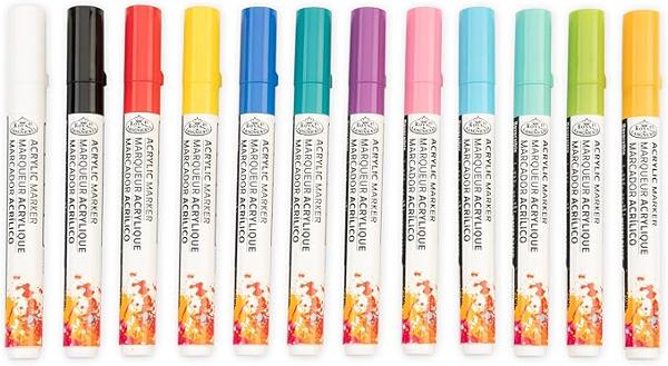 Royal Brush Acrylic Paint Markers Sets; $5.99