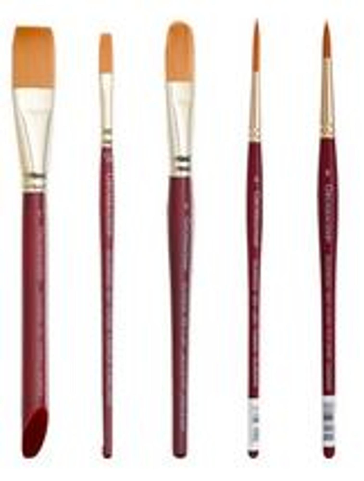 image of: Goldenedge Gold Taklon Short Handle Brushes