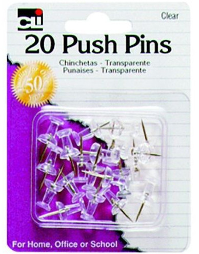 image of: 20 PUSH PINS