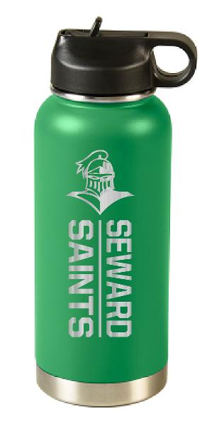 RFSJ Powder Coated Stainless Steel Etched Primary Logo Water Bottle; $29.99