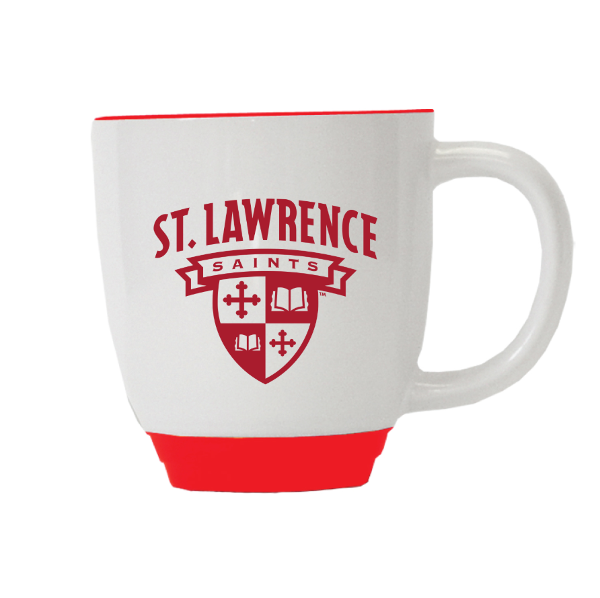 White Bistro Mug with Red Rim; $12.95