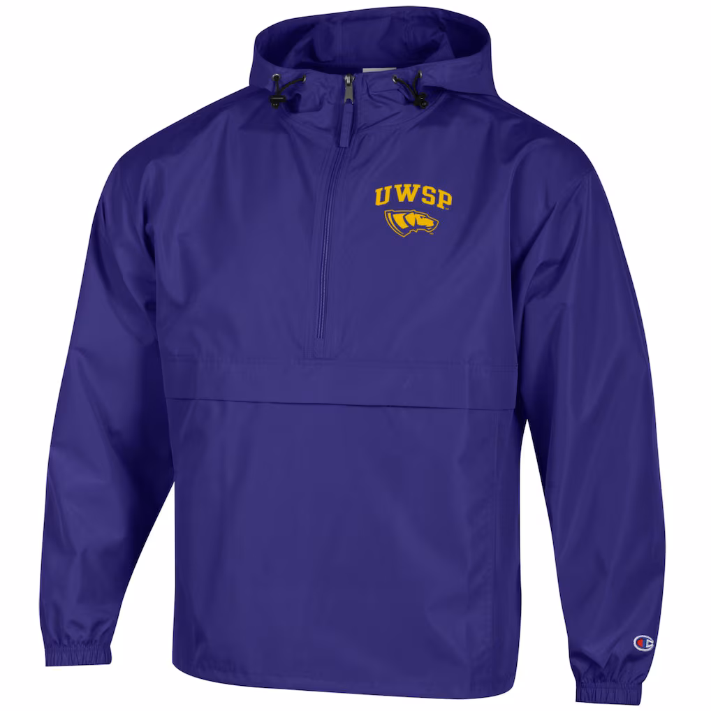 Product image 1 of 1 for University of Wisconsin Stevens Point Packable Jacket, Purple