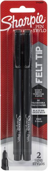 Sharpie Pen Felt Tip 2pk; $5.69
