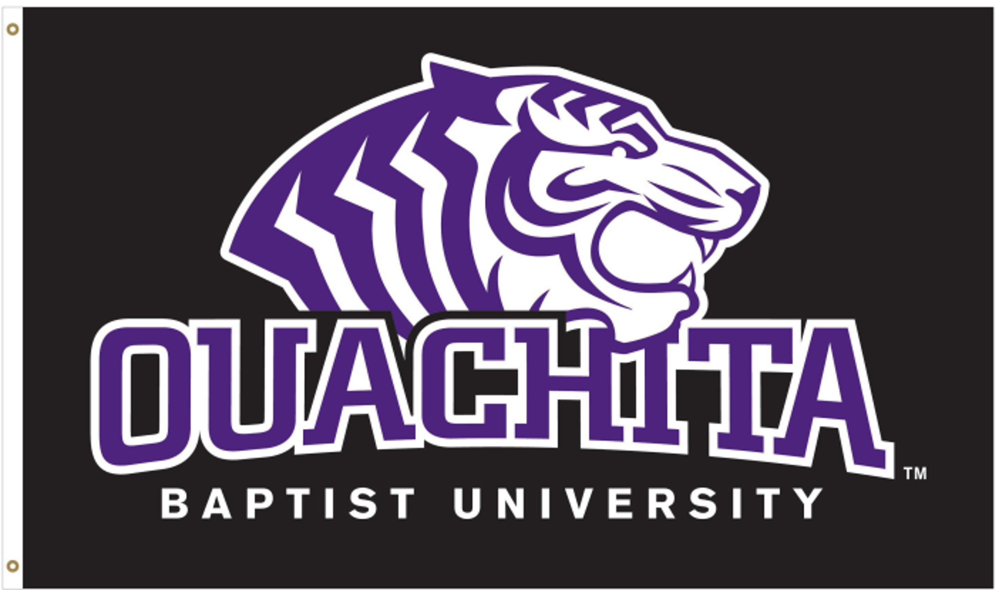 Product image 1 of 1 for Ouachita Tigers 3x5 Deluxe Flag