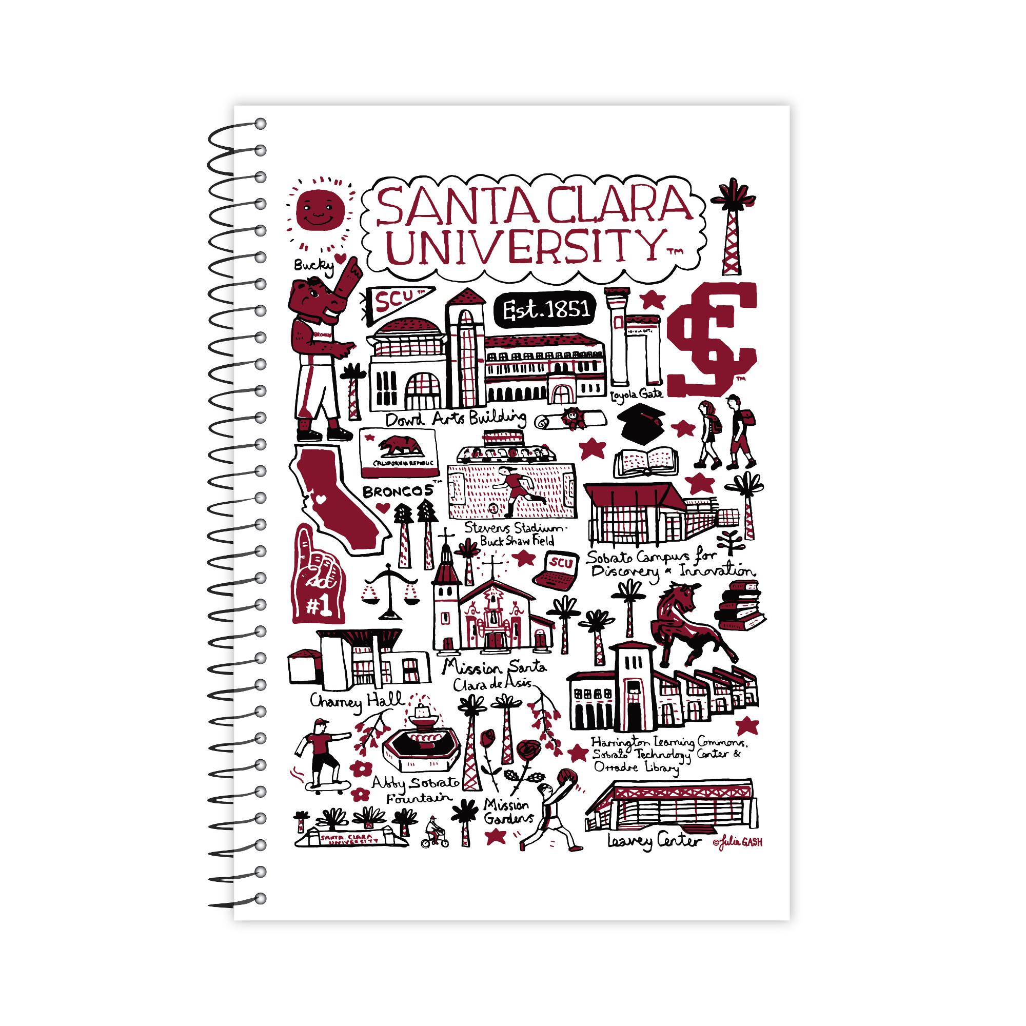 image of: Santa Clara University Julia Gash 9.5in x 6.5in Journal, 80 Sheets