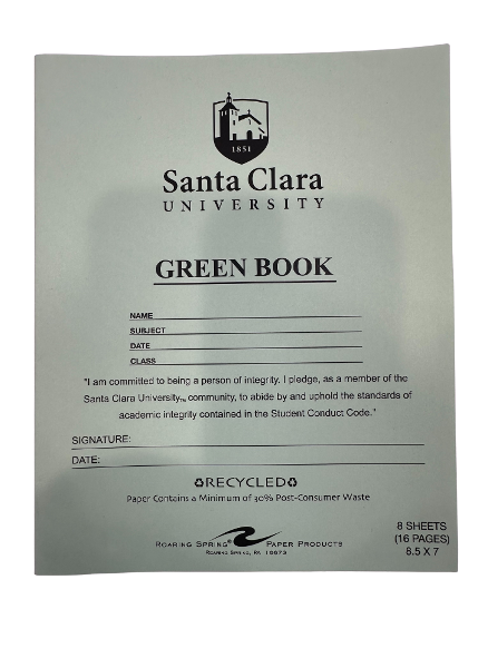 Roaring Spring 8.5in x 11in Green Book, 8 Pages; $0.98