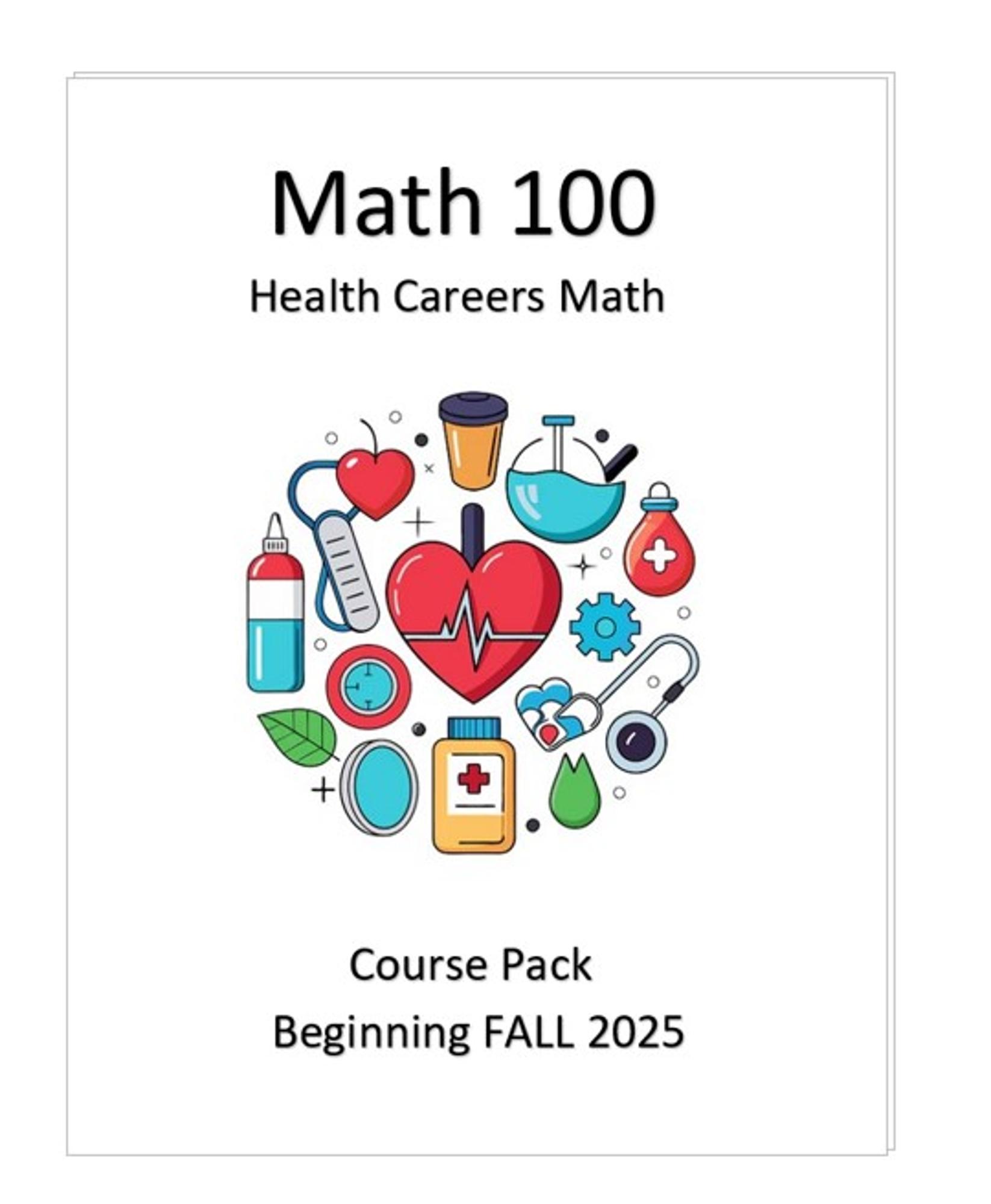 Cover image for MATH 100 Coursepack - FALL 25/WINTER 26
