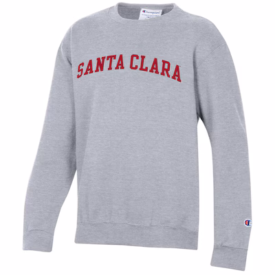 image of: Santa Clara University Champion Youth Powerblend Crew, Heather Gray