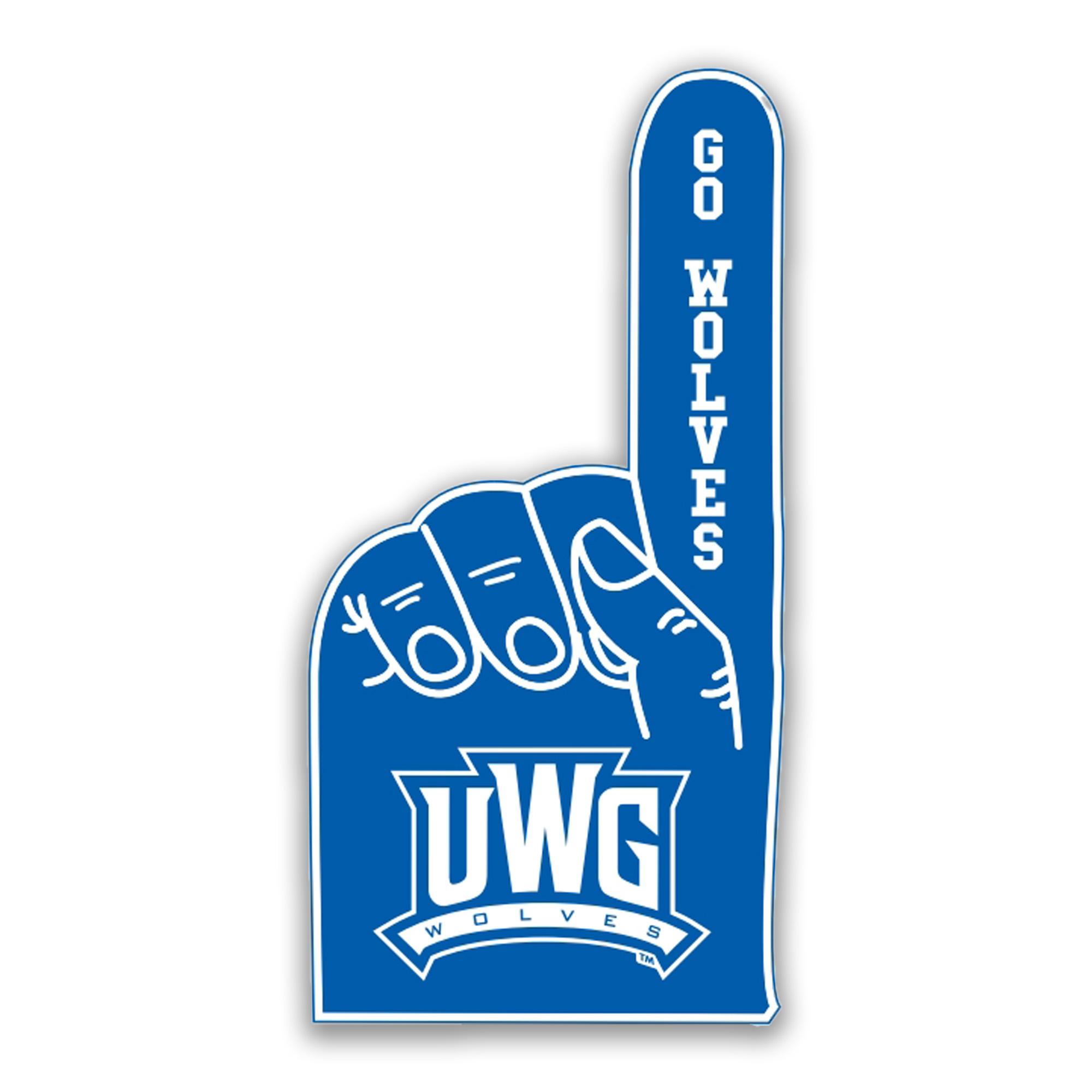 image of: ATHLETICS LOGO GO WOLVES FOAM HAND