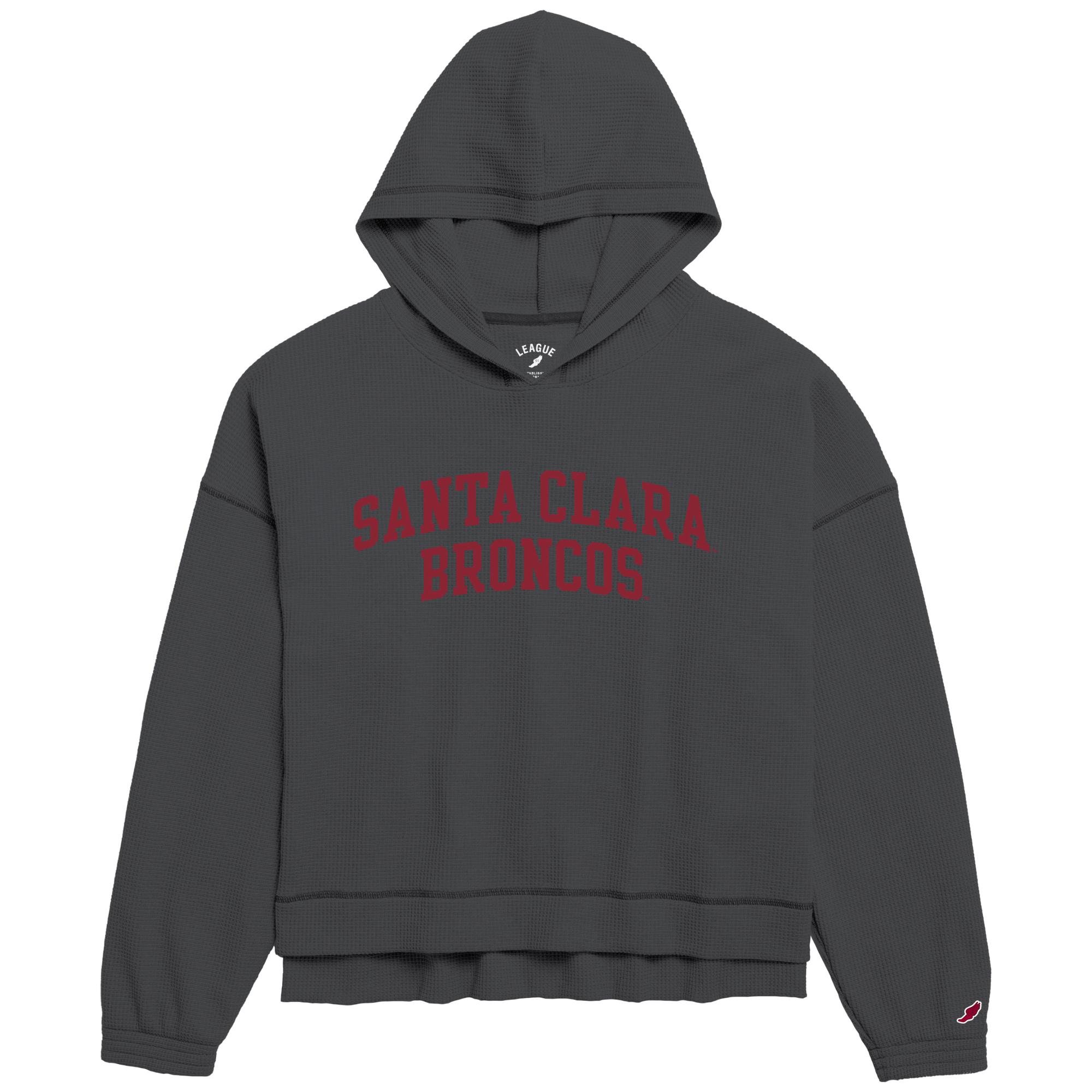 Product image 1 of 1 for Santa Clara Broncos Women's Waffle Oversized Hoodie, Graphite
