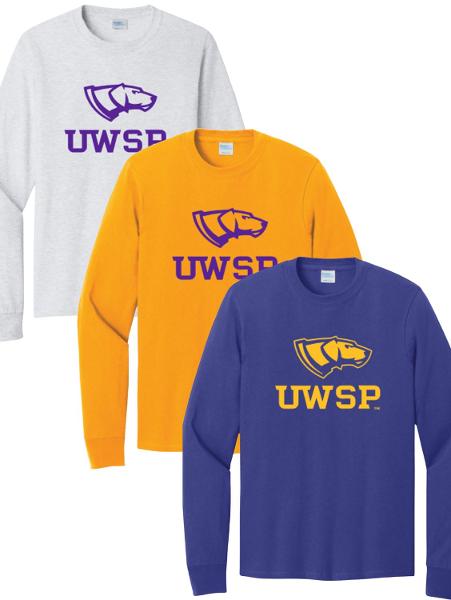 UWSP Pointers Core Cotton Long Sleeve Tee; $24.98