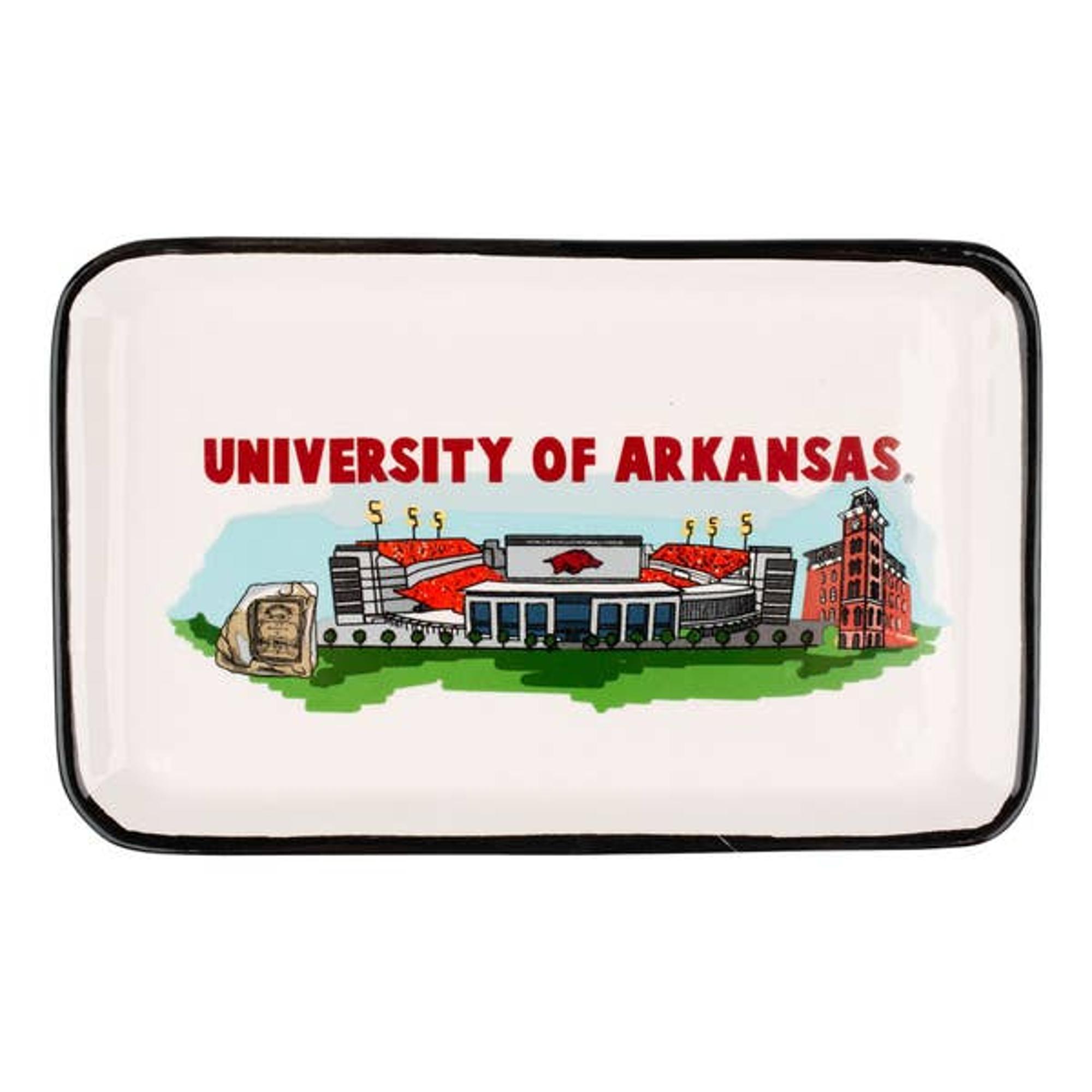 image of: Arkansas Razorbacks Glory Haus Arkansas Landmark Trinket Tray