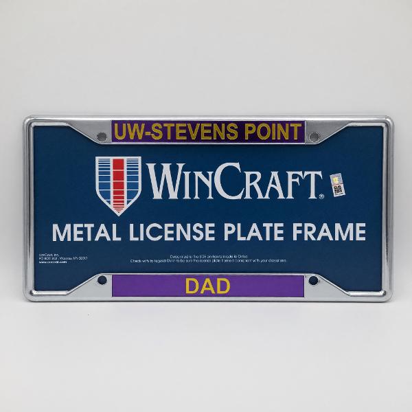 UW - Stevens Point Dad License Plate Frame; $24.98