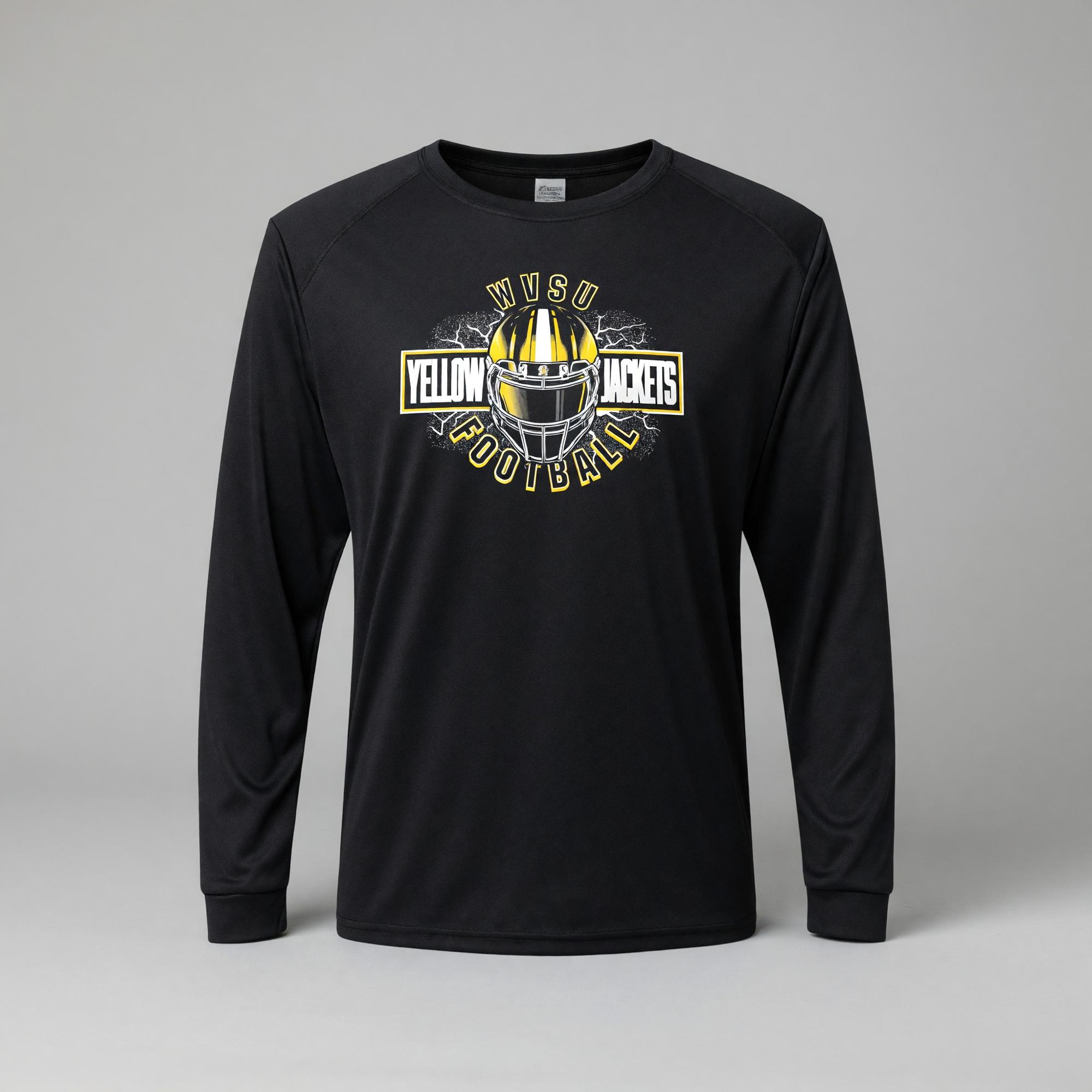 Variant 7 of 12 for Tee - College House Black Performance "Football"