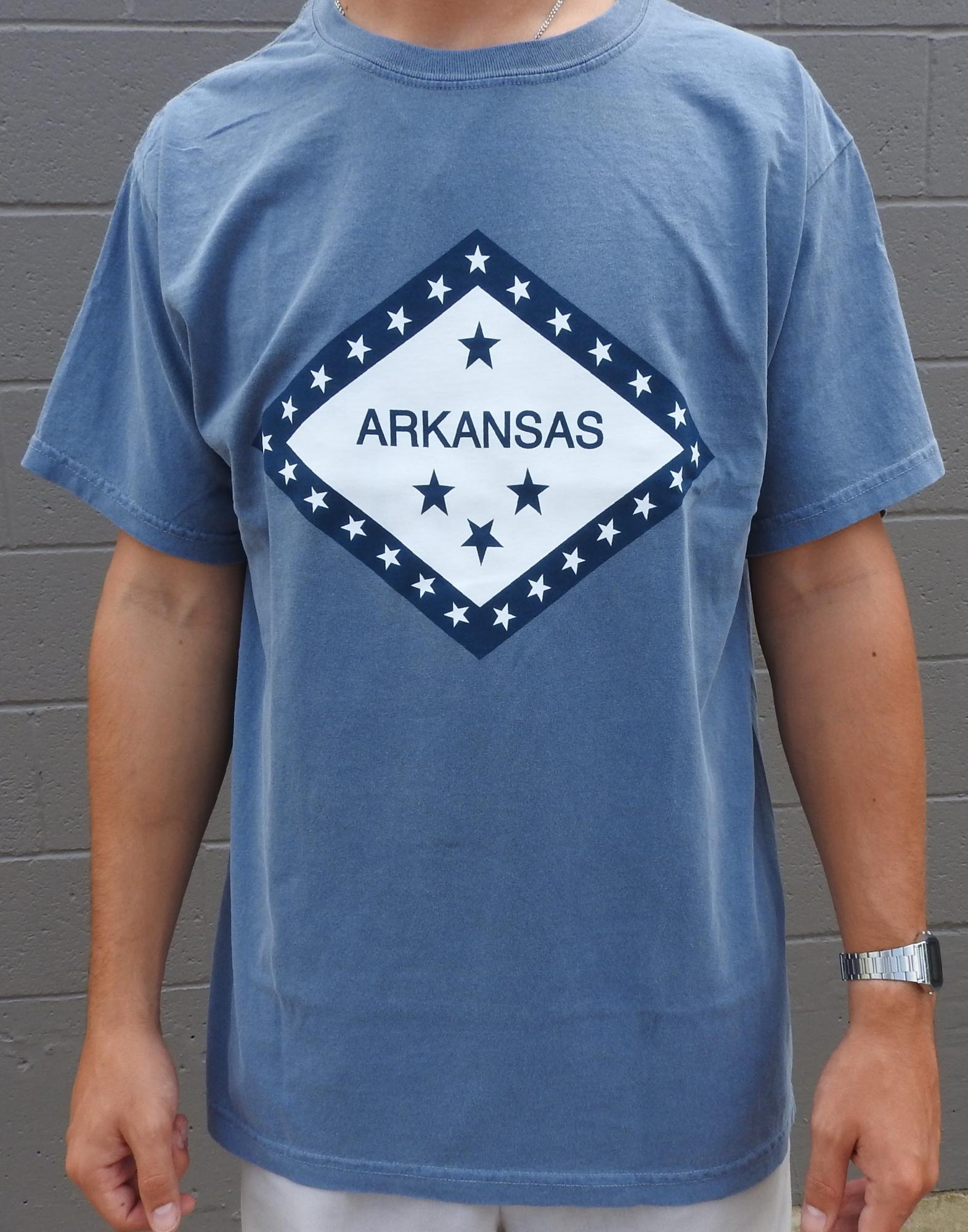 image of: zz MD-Arkansas State Flag Comfort Color Short Sleeve Tee