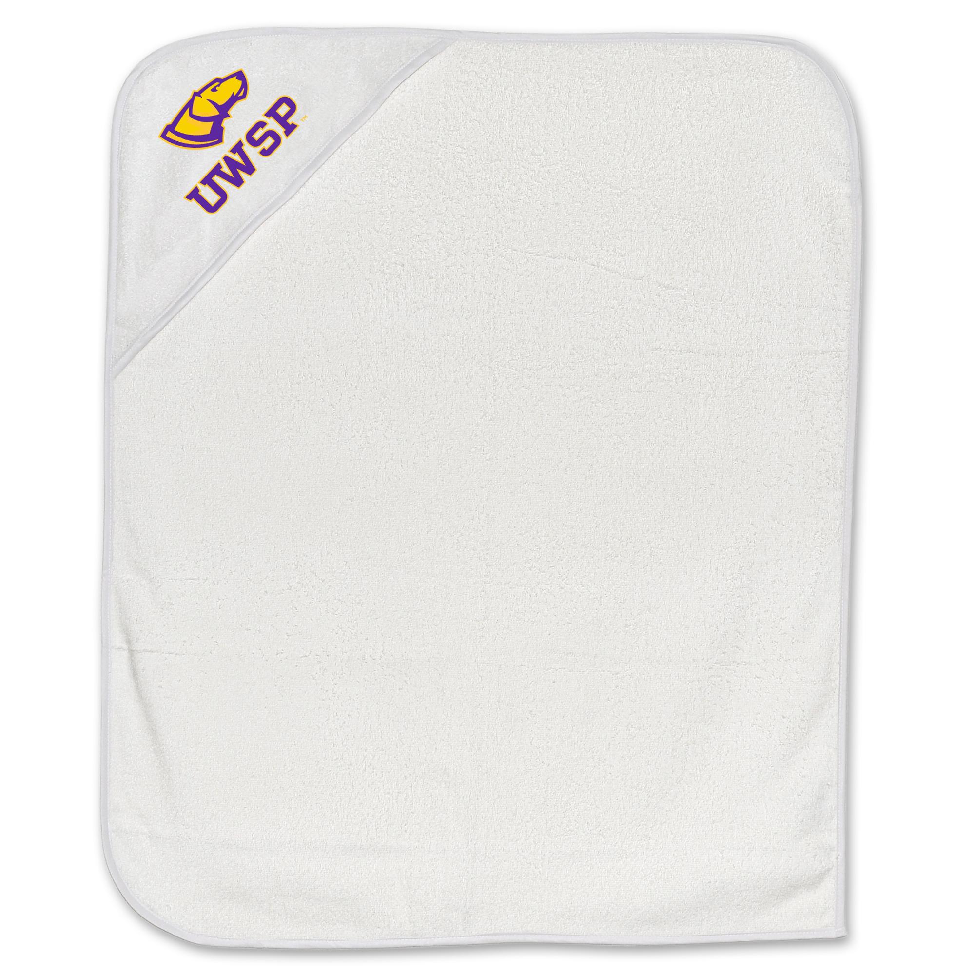 Product image 1 of 1 for UWSP Hooded Baby Towel, White
