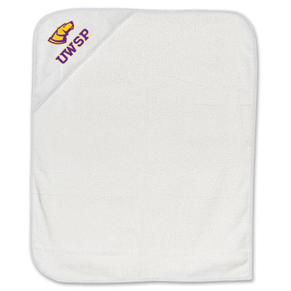 UWSP Hooded Baby Towel, White; $39.98