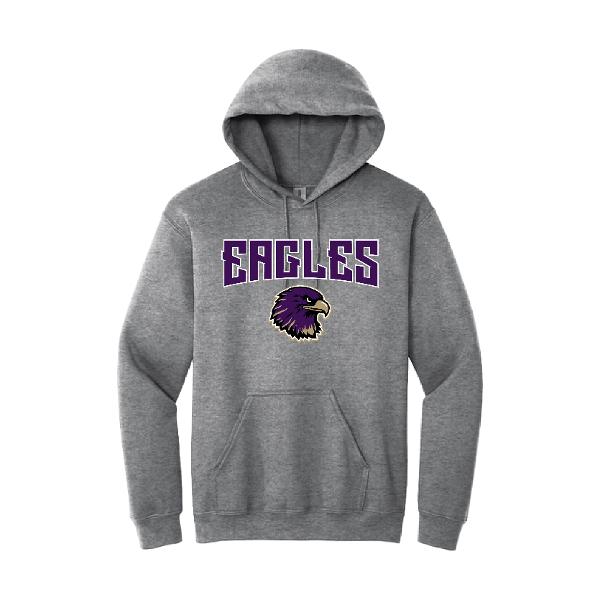 AU HOODIE EAGLE MASCOT GRY; $43.99