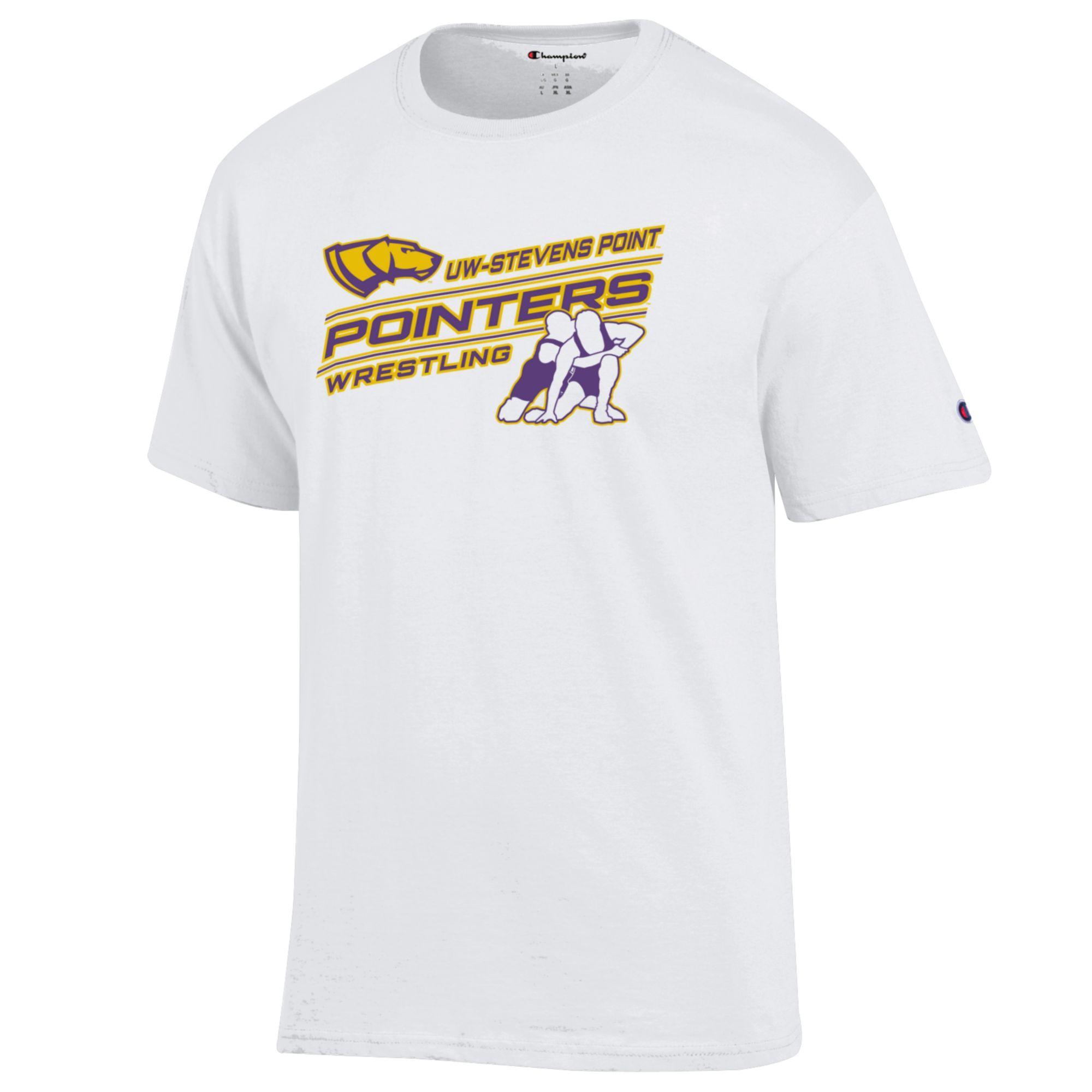 Product image 1 of 1 for UWSP Wrestling Basic Champion Tee, White