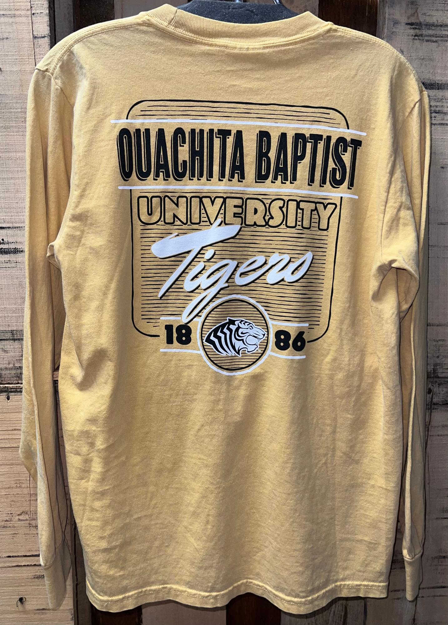 image of: Ouachita Baptist University Tigers Garment Dyed Long Sleeve Tee