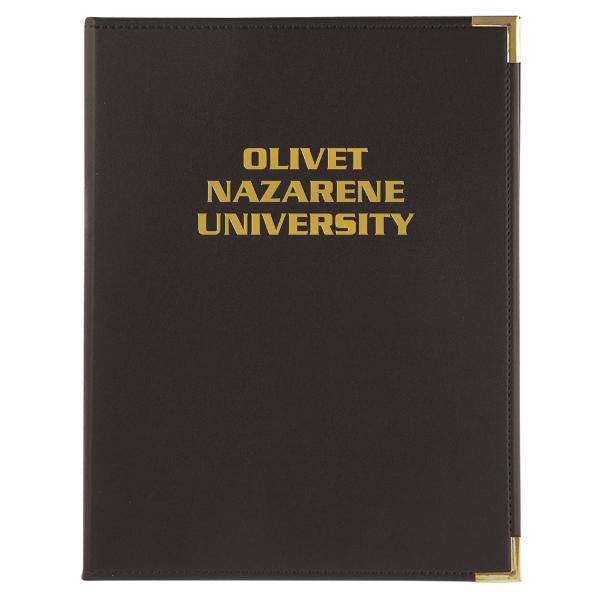 Olivet Nazarene University Classic Padfolio, Black; $24.99