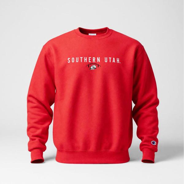 Champion Red SUU Thor Gameday Crewneck; $42.99