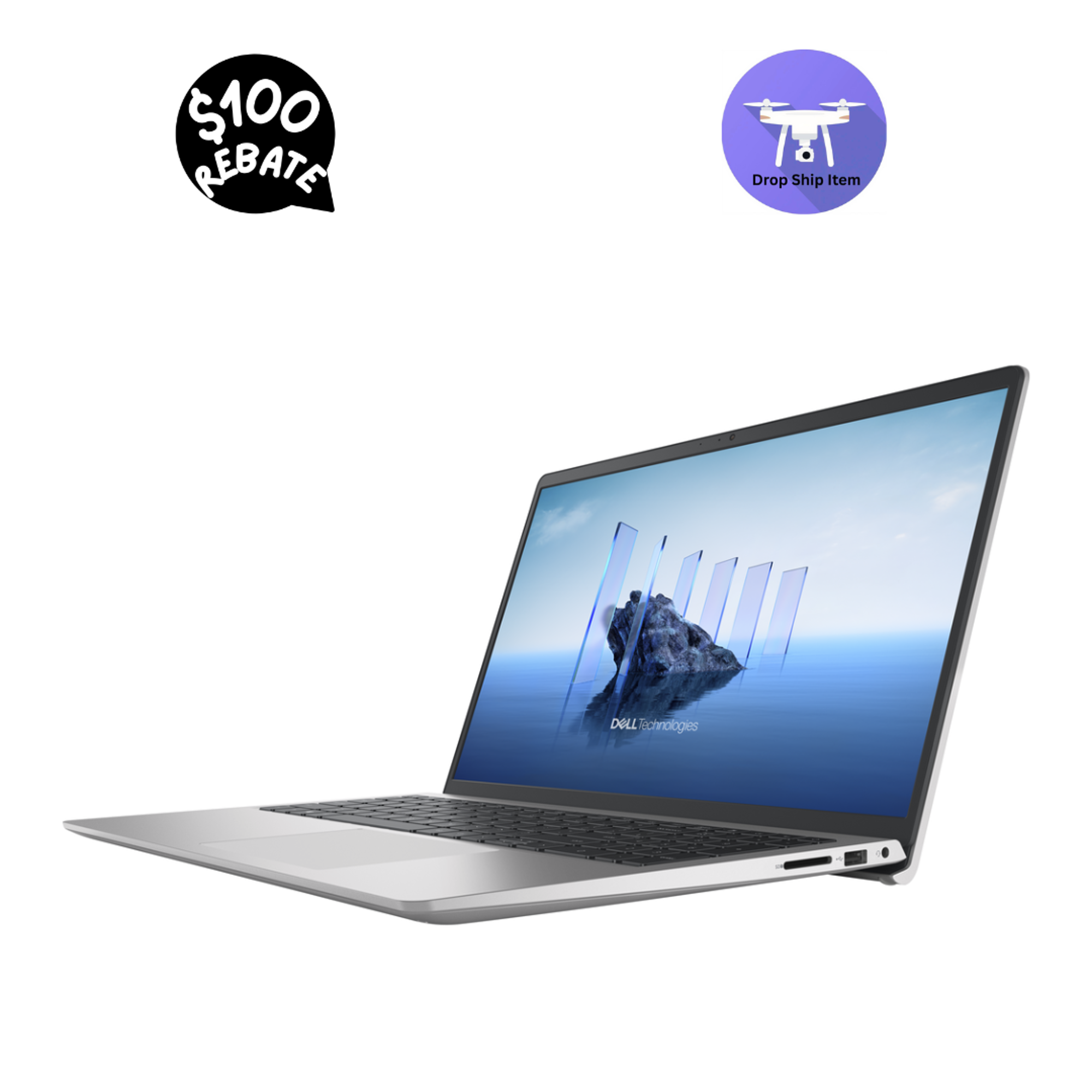 Product image 1 of 4 for DROP SHIP DELL i7 16/1TB  Platinum Silver