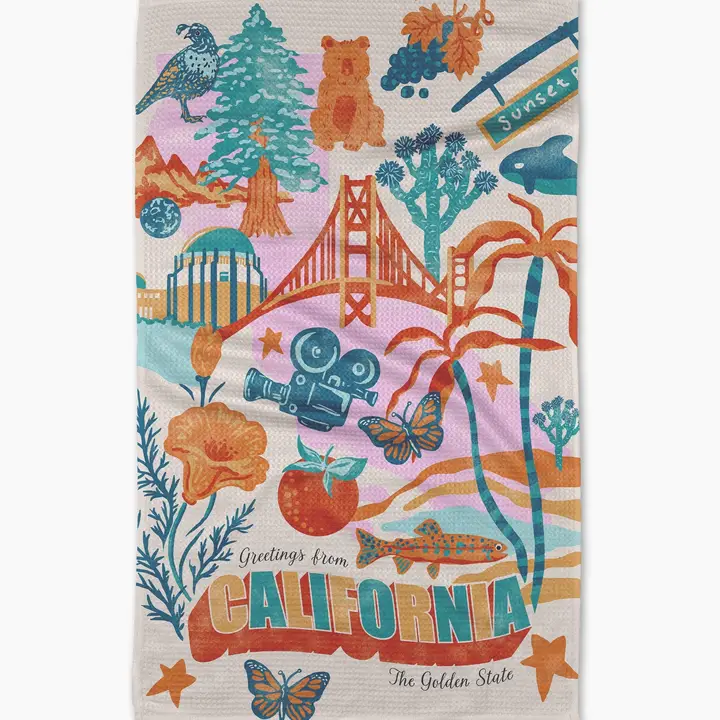 Product image 1 of 1 for State of California Tea Towel