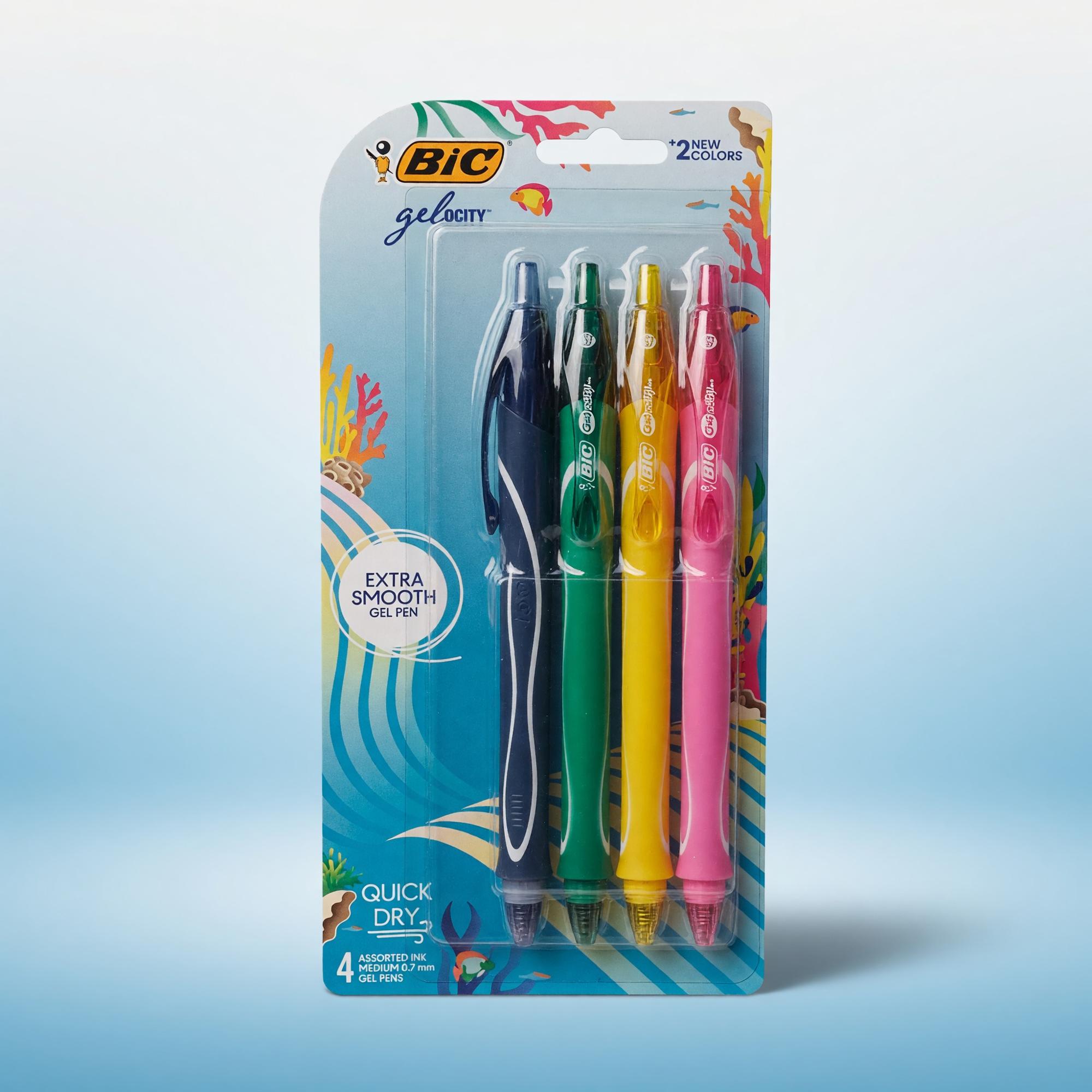 Product image 1 of 1 for PEN Bic Gelocity Ocean 4 pk